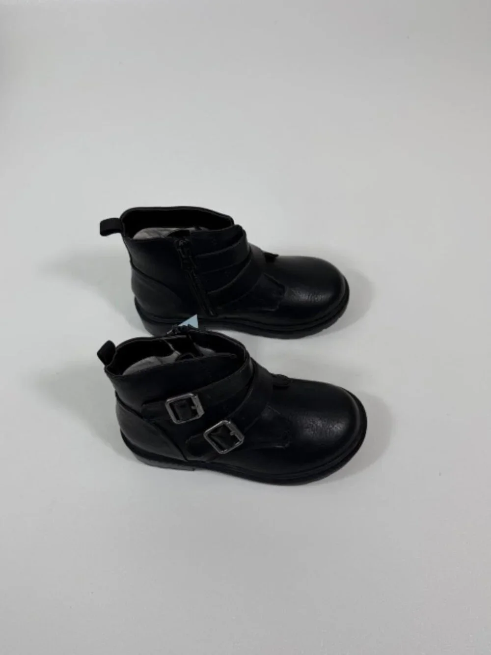 Toddler Girls' Beatrix Zipper Moto Boots - Cat & Jack™ Black Sz 9